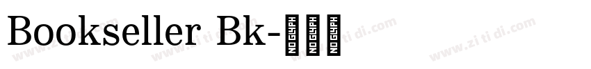 Bookseller Bk字体转换